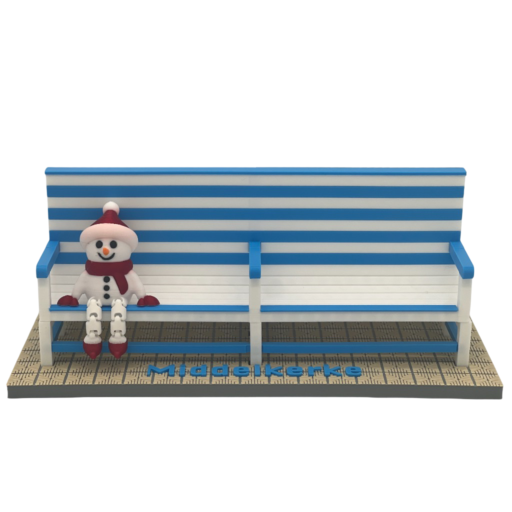 Poppetje Kerst voor bankjes Middelkerke-Westende