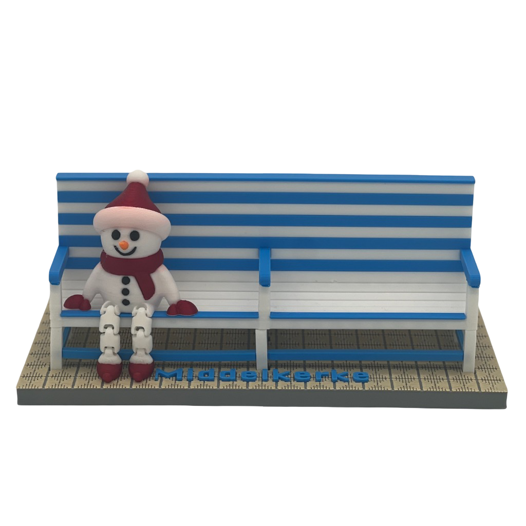 Poppetje Kerst voor bankjes Middelkerke-Westende