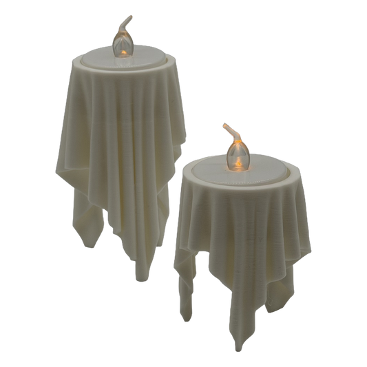 Spookkaarshouder met draperie