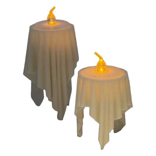 Spookkaarshouder met draperie