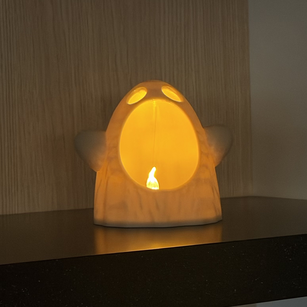 Spook met open mond