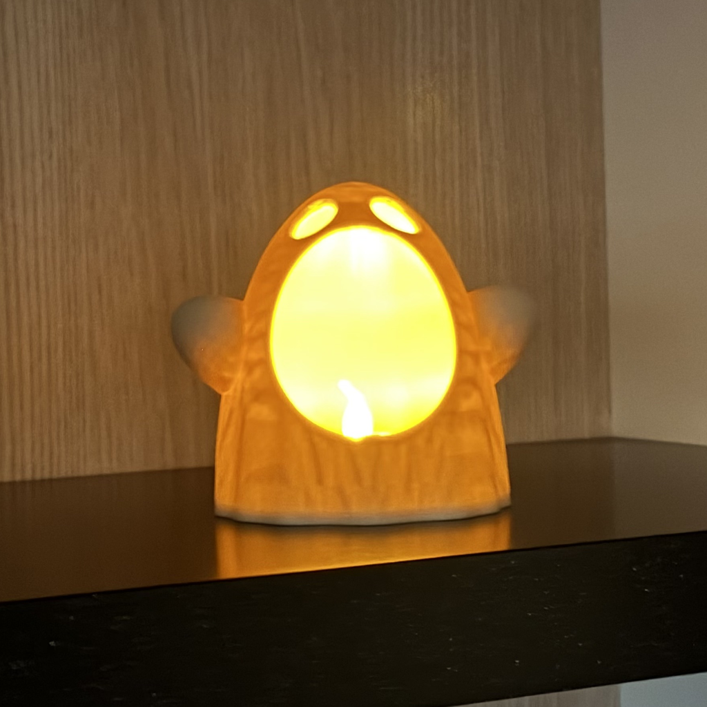 Spook met open mond
